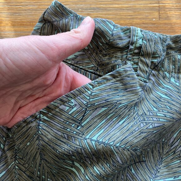 Lee Midrise fit chino preppy‎ tropical palm print short size 6 medium - Picture 6 of 6